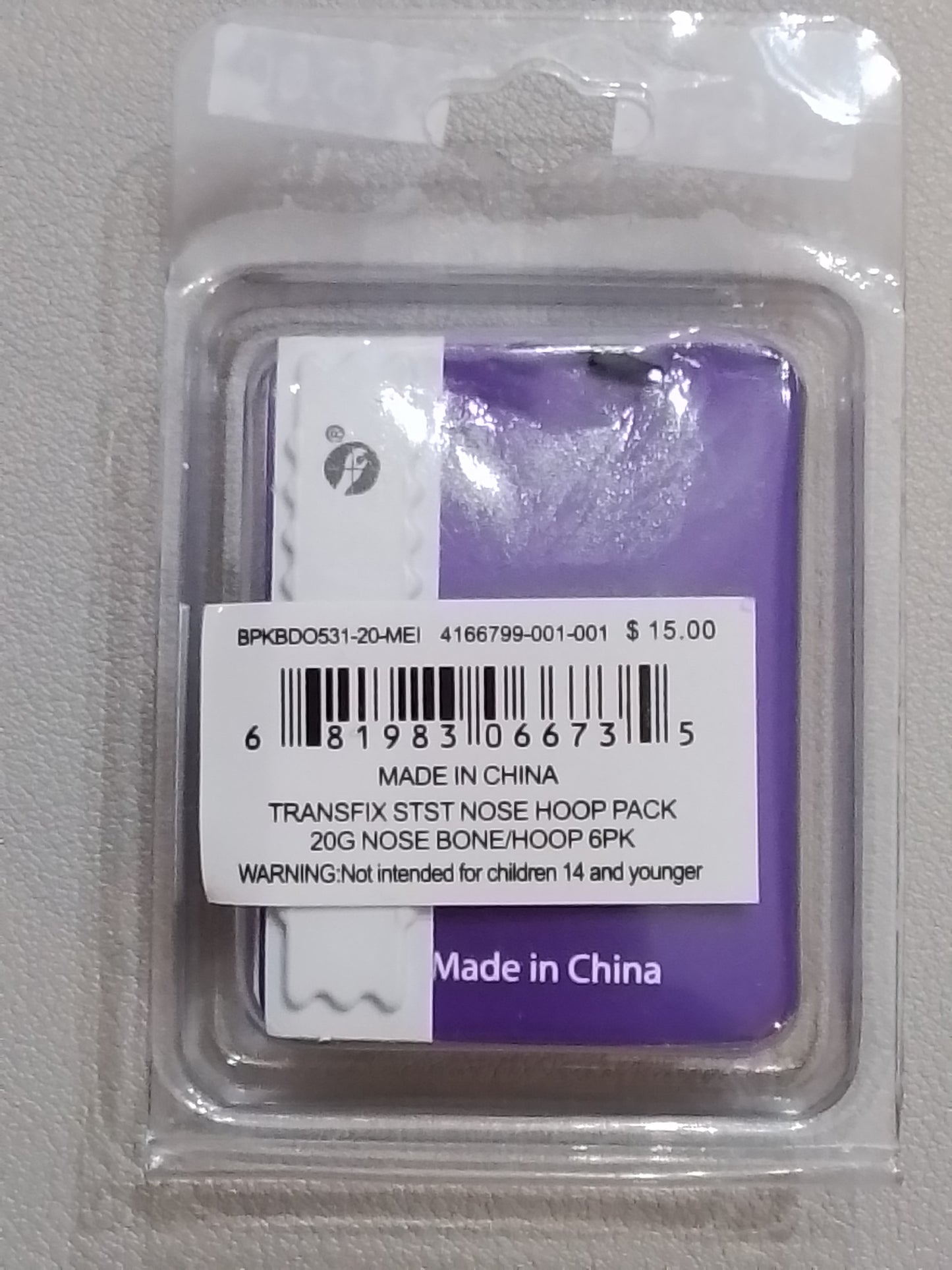 Transfix Nose Piercing 20G